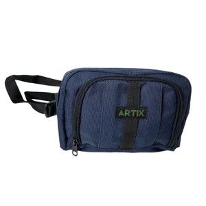 Vintage Artix Navy Blue Nylon Fanny Pack Crossbody Bag Belly Bag Travel Hiking